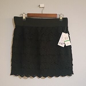Jolt Elegant Black Mini Skirt